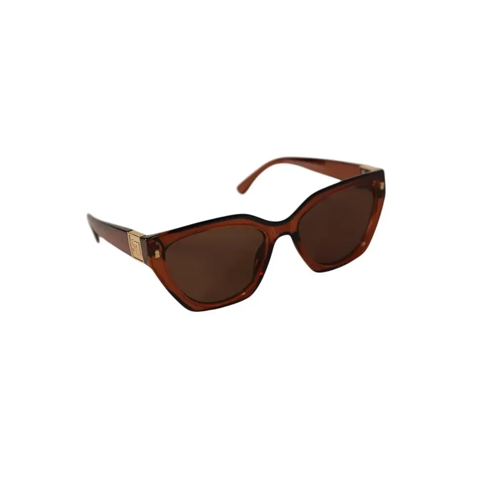 Steve Madden SHAINEY Cat Eye Women's Sunglasses - Chocolate Brown/Brown - NWT